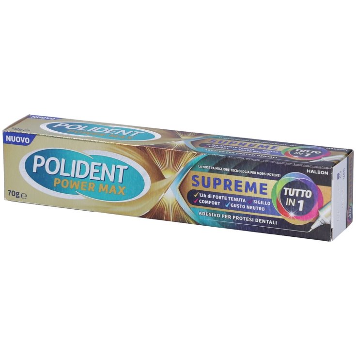 POLIDENT POWER MAX SUPREME TUTTO IN 1 CREMA ADESIVA PROTESI70 G